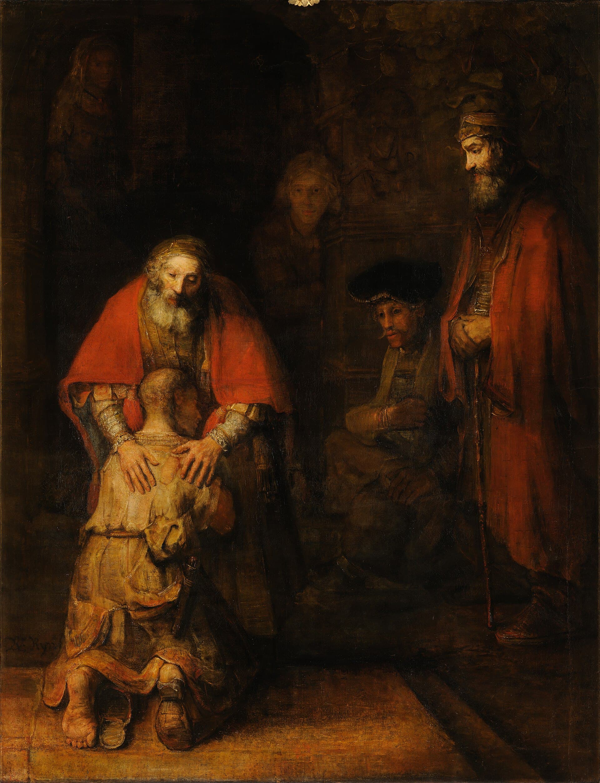 The Return of the Prodigal Son — the father’s embrace of the repentant.